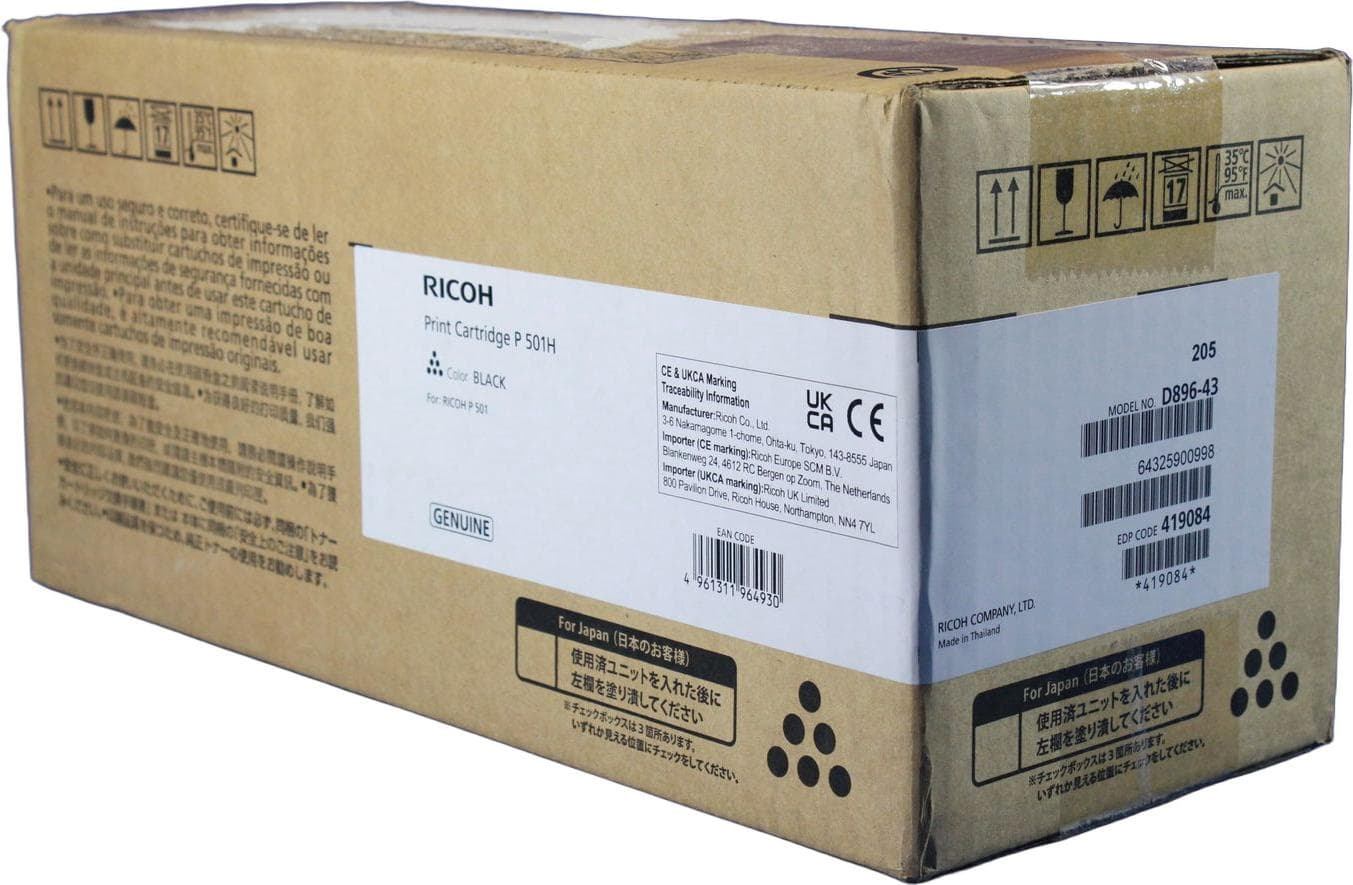 Тонер касета Ricoh P 501H, за P 501, 14000 копия, Черен