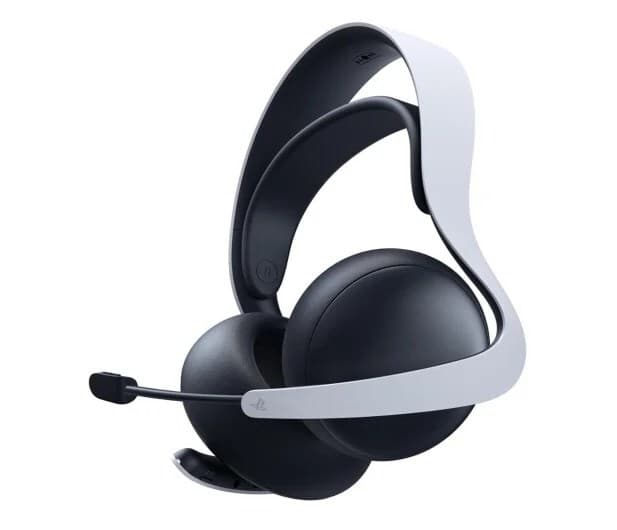 Слушалки PlayStation PULSE Elite, безжични, гейминг, микрофон, Bluetooth, PlayStation Link, до 30ч. време на работа, черно-бели