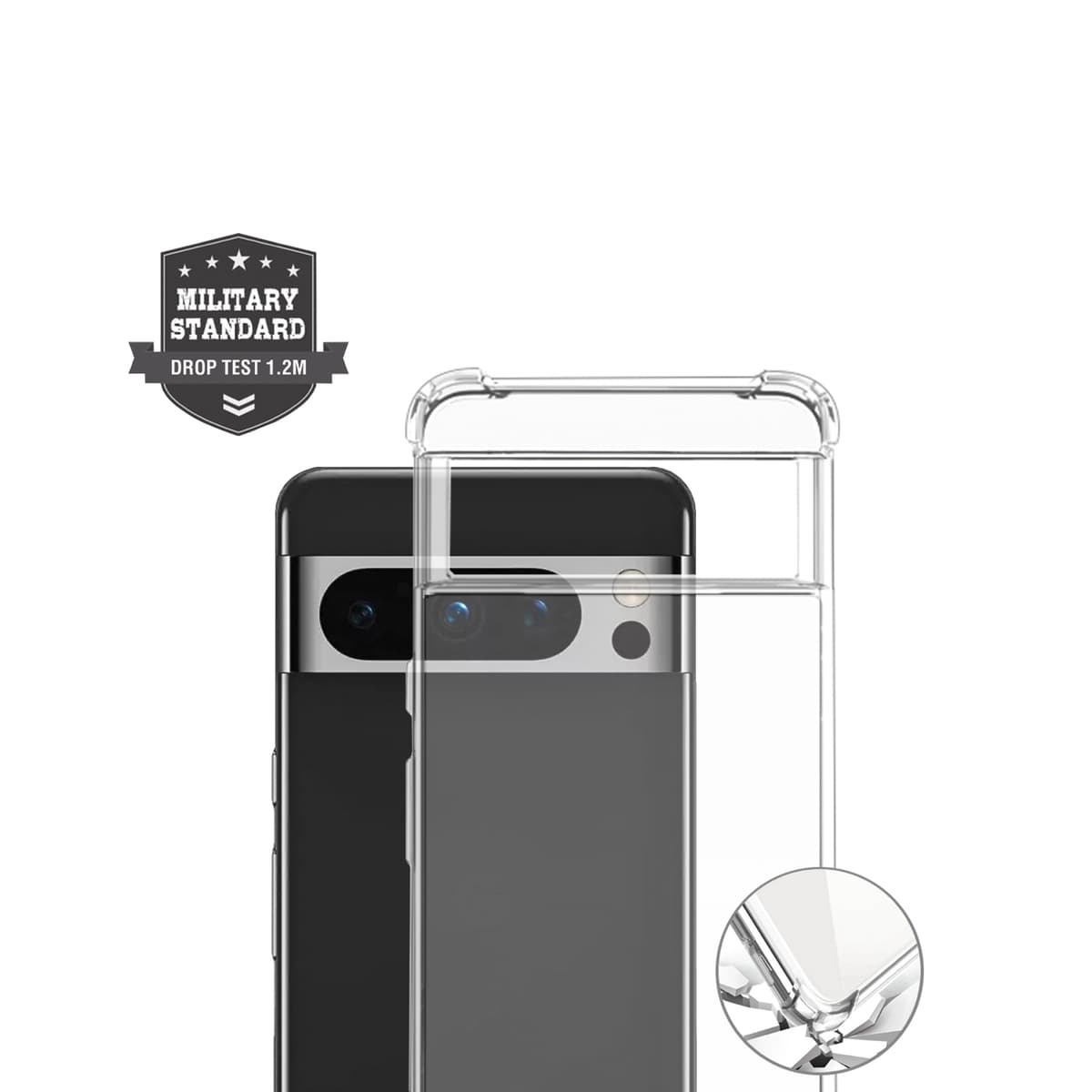 Хибриден удароустойчив кейс за Google Pixel 8 Pro - 4smarts Hard Cover Ibiza (прозрачен)