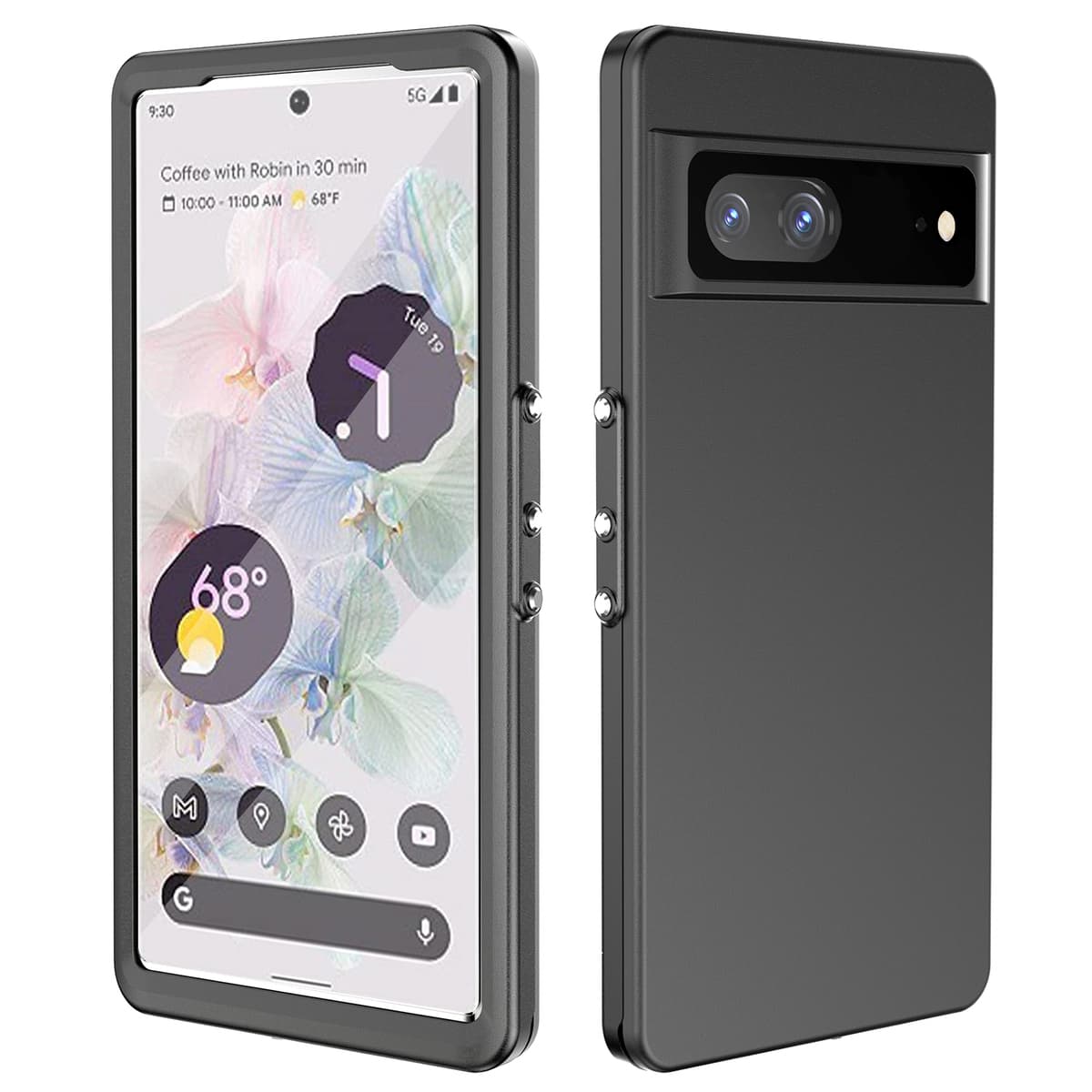 Ударо и водоустойчив кейс за Google Pixel 8 - 4smarts Rugged Case Active Pro STARK (черен)