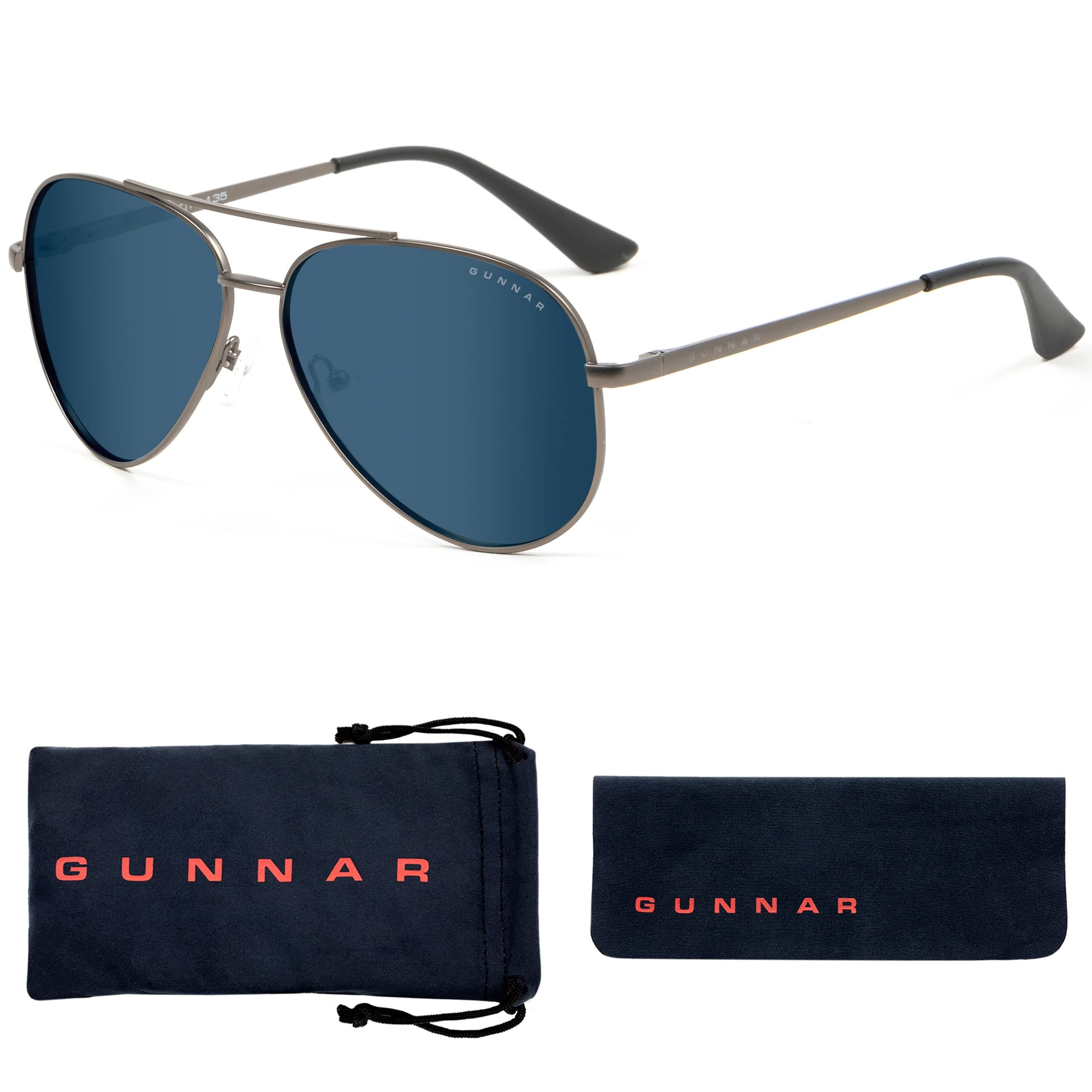 Компютърни очила GUNNAR Maverick Gunmetal Onyx, Sun, Черен