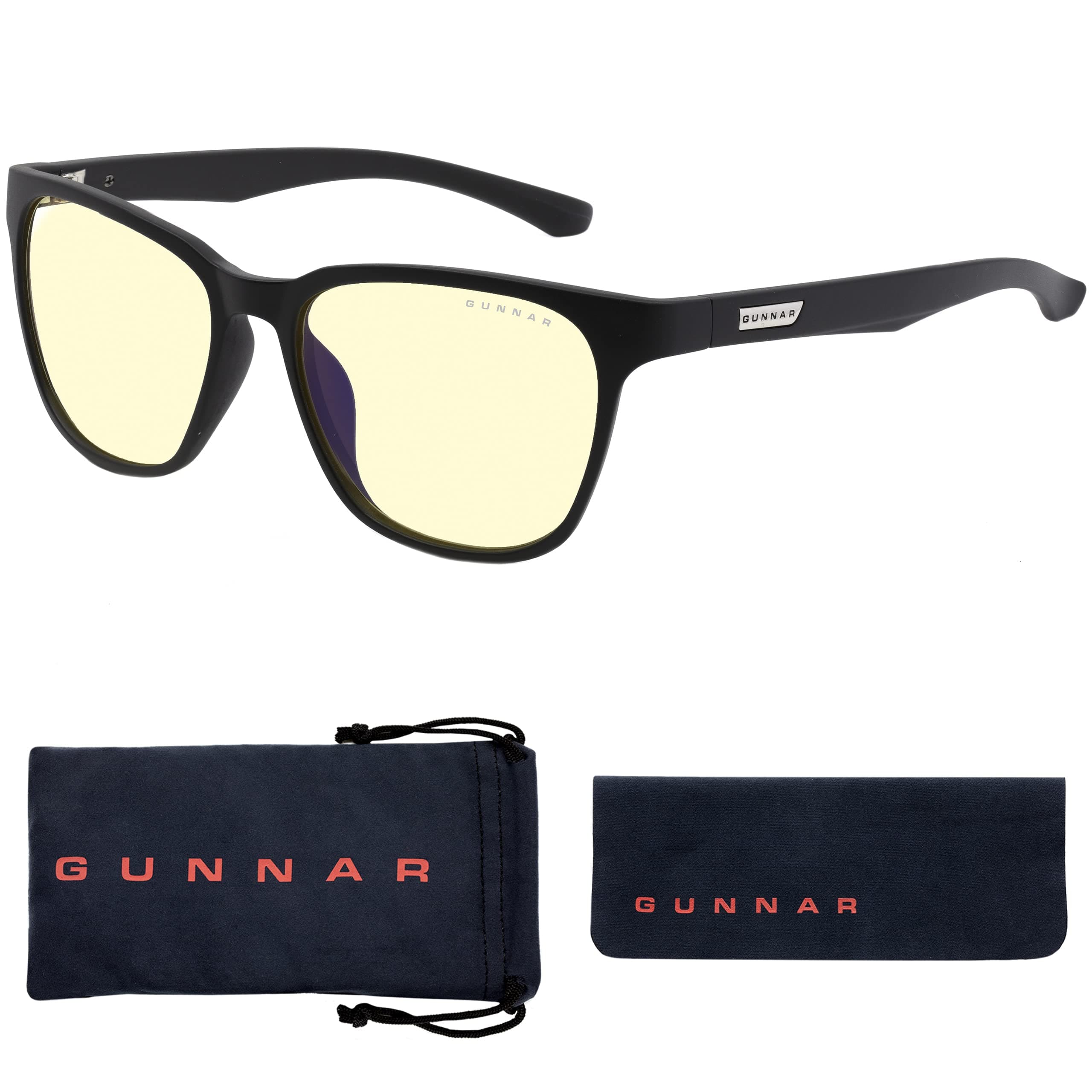 Компютърни очила GUNNAR Berkeley Onyx Amber, Черен