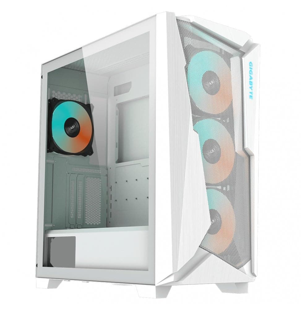 Кутия Gigabyte C301 WHITE V2, TG, Mid-Tower
