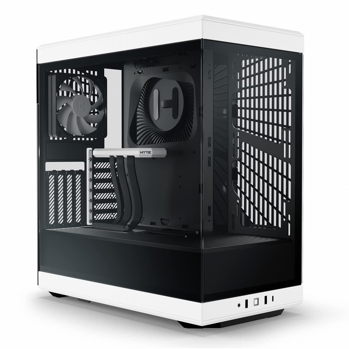 Кутия HYTE Y40 Tempered Glass, Mid-Tower, Бяло и Черно