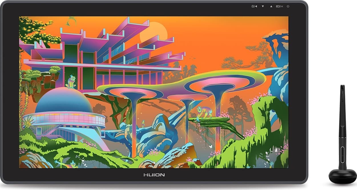Графичен дисплей таблет HUION Kamvas 22, 21.5", 1920 x 1080, Черен