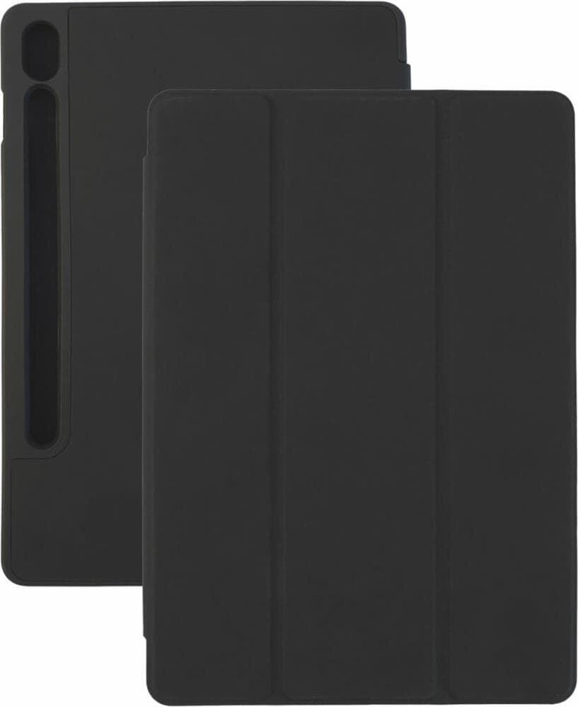 Полиуретанов калъф с поставка и отделение за Samsung S-Pen за Samsung Galaxy Tab S9 (2023) - 4smarts Folio Basic Case (черен)