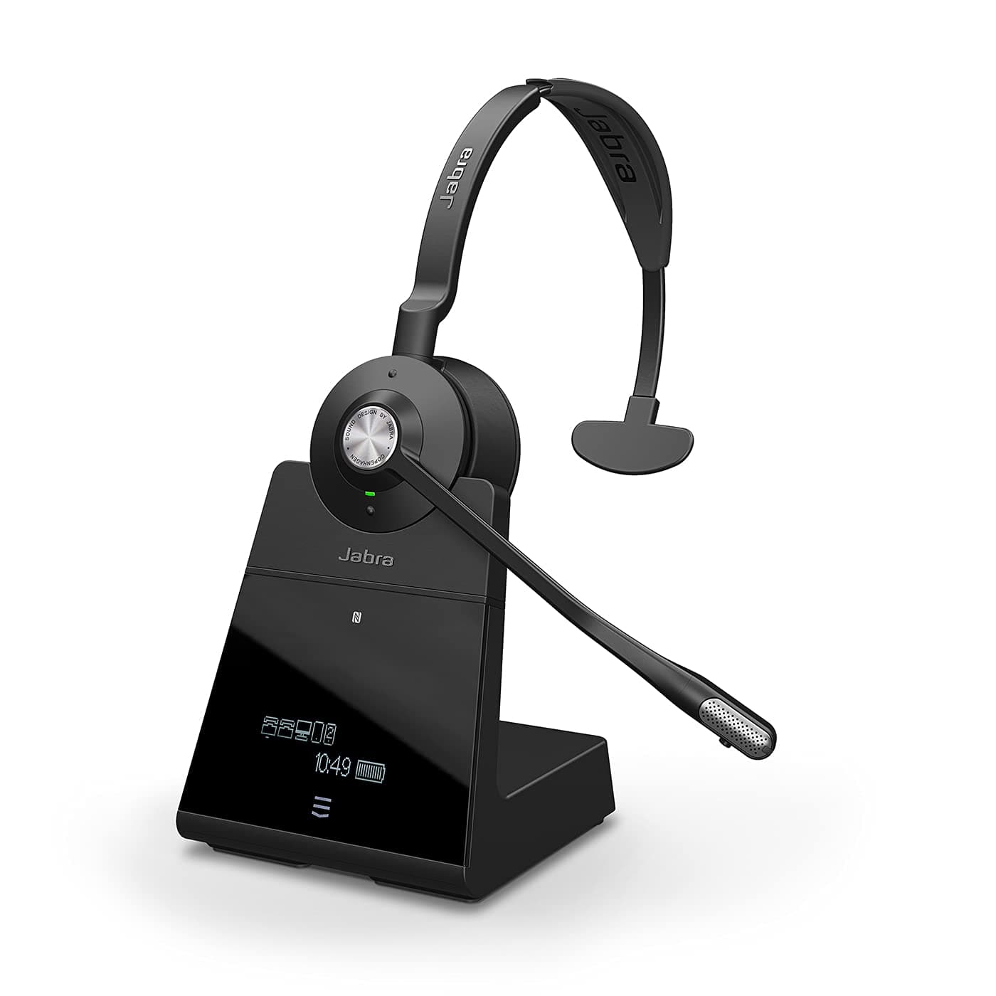 Слушалка Jabra Engage 75 Mono, безжична, микрофон, Bluetooth, до 150м обхват, до 13 часа време за работа, черна