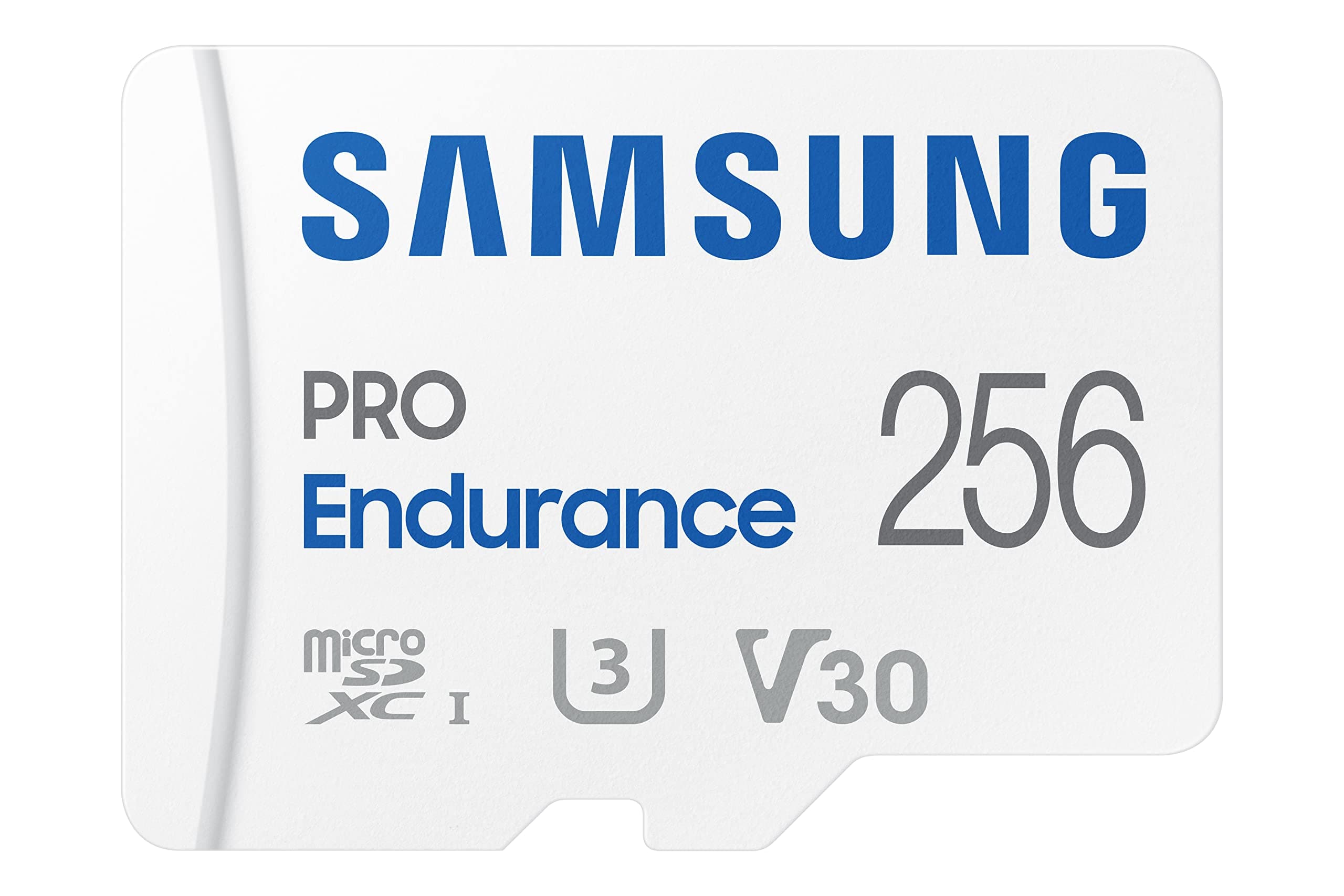 Карта памет Samsung PRO Endurance, microSDXC, UHS-I, 256GB, Адаптер