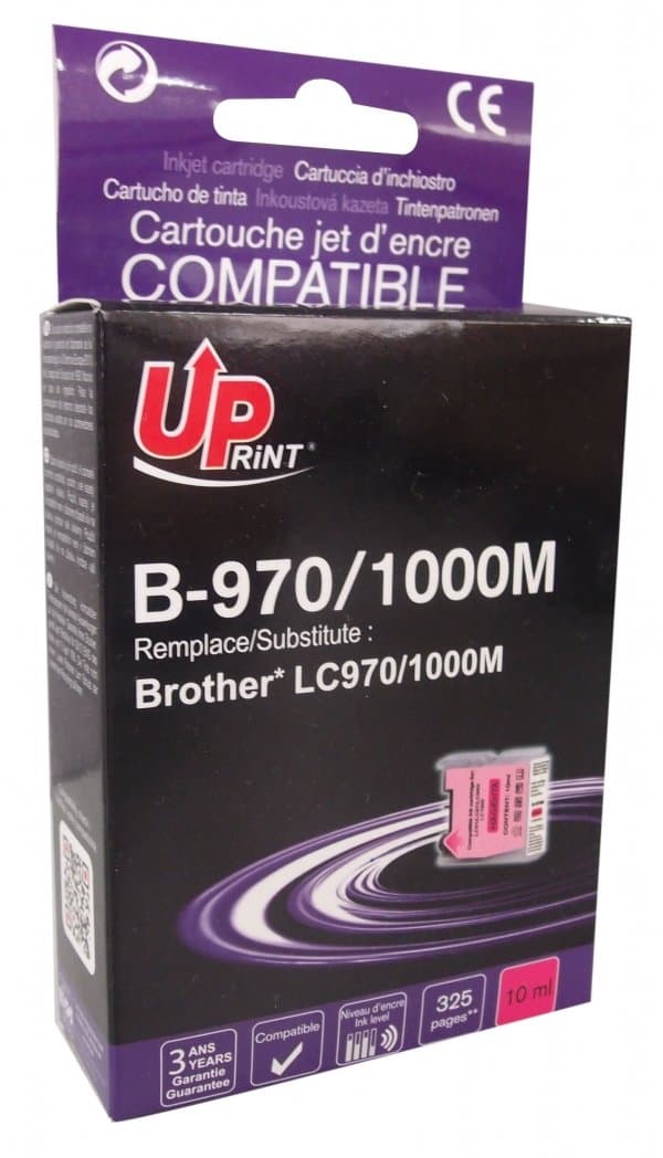 Мастилница UPRINT LC970, LC10000 BROTHER, Magenta