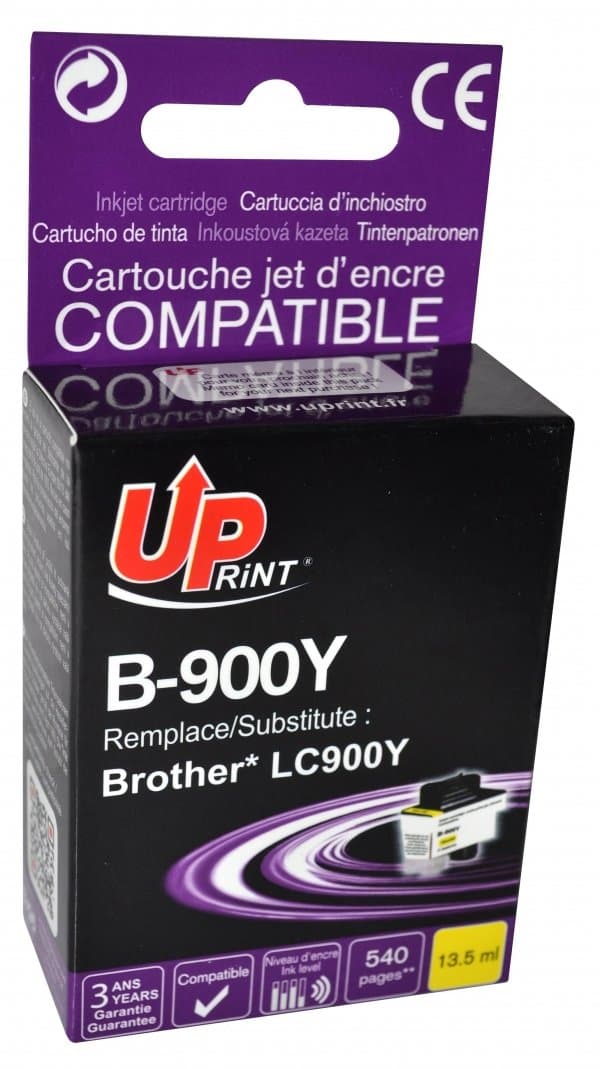 Мастилница UPRINT LC900, BROTHER, Yellow