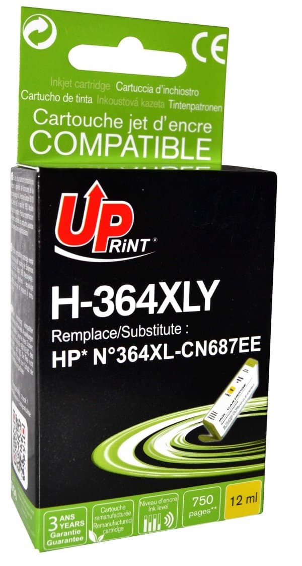 Мастилница UPRINT CN687 HP No364XL, Yellow