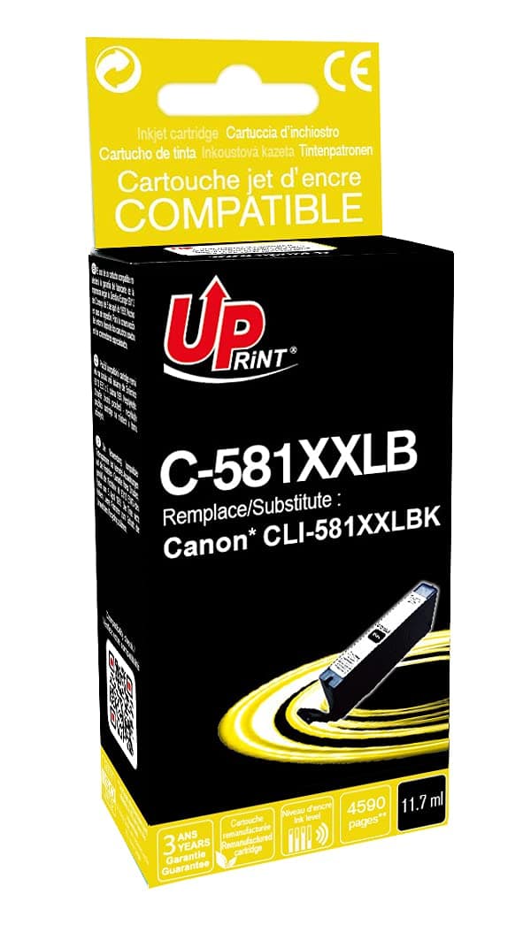 Мастилница UPRINT CLI-581 XXL, CANON PIXMA TS9150/TS6151/TS8152/TS6150, Черен