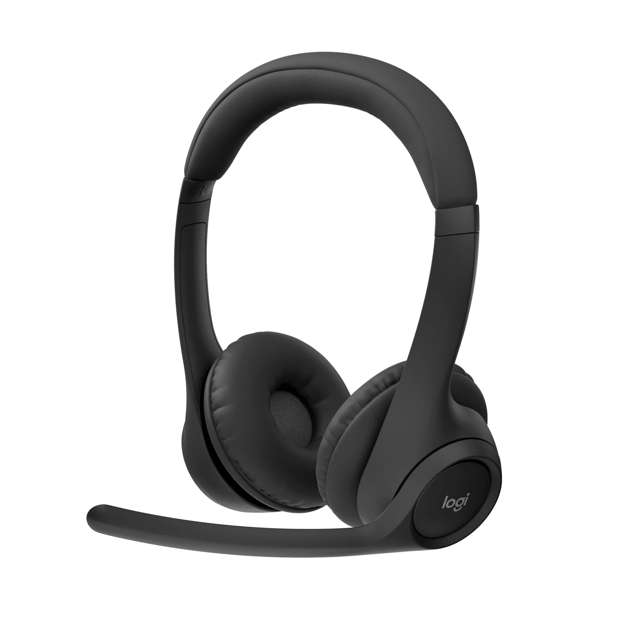 Слушалки Logitech Zone 300, безжични, Bluetooth, шумопотискащ микрофон, 30mm мембрани, до 20 часа време на работа, черни