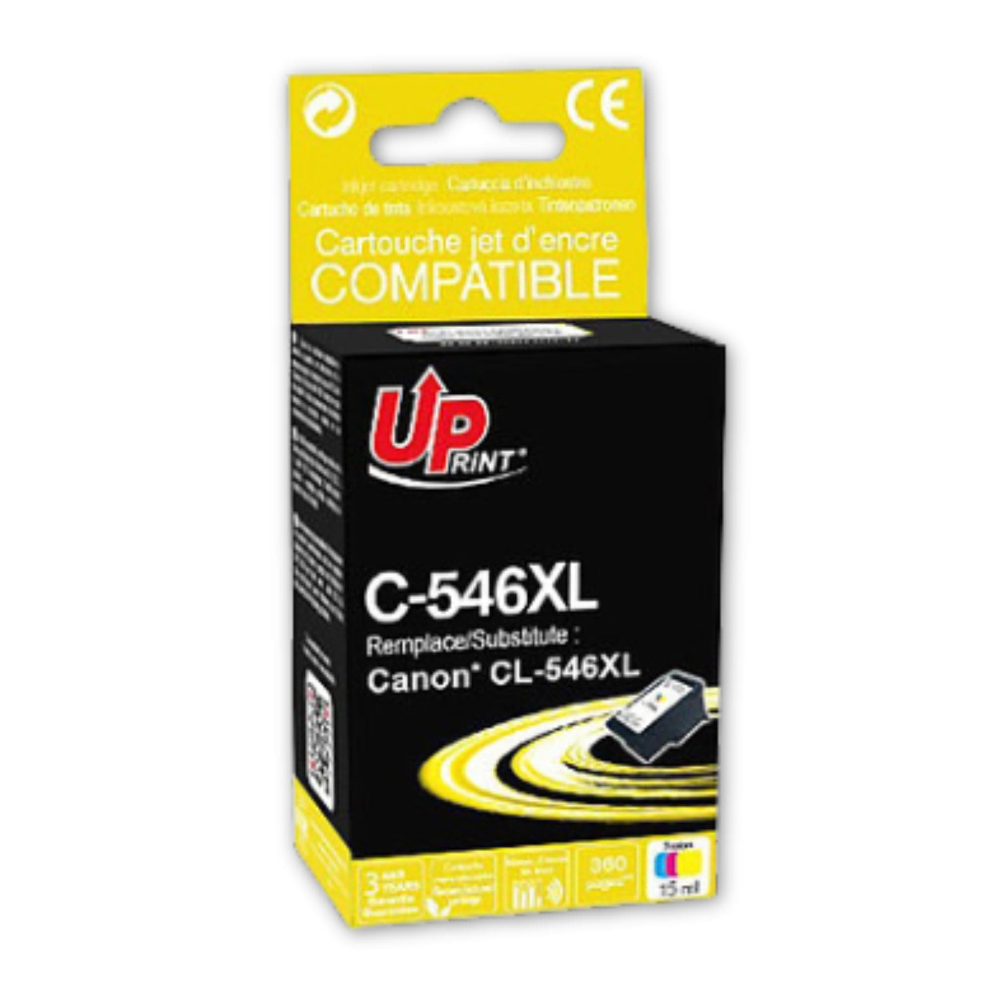 Мастилница CANON CL-546XL, Canon IP2850/ MG2450/MG2550/TS335x, 360k, 15ml, C/M/Y