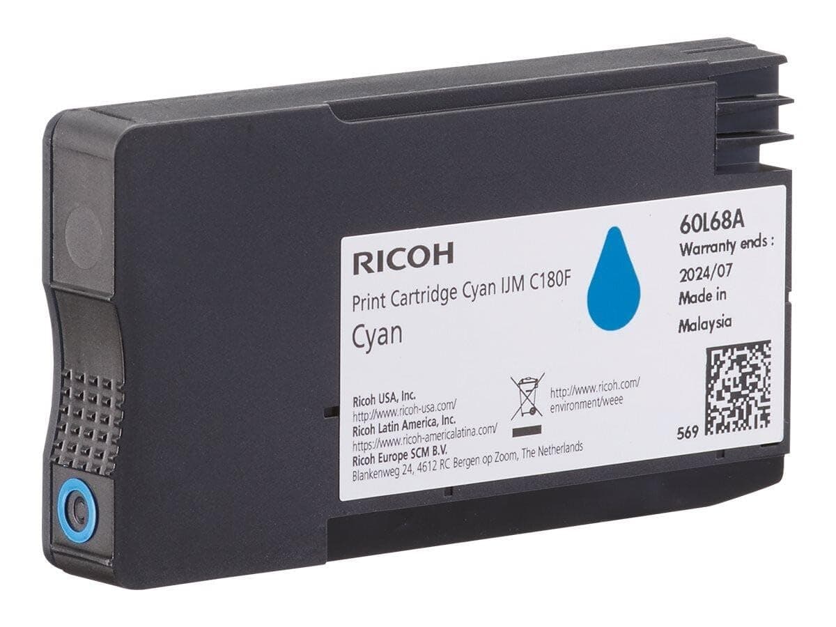Касета с мастило RICOH IJM C180F, 1600 копия, Cyan