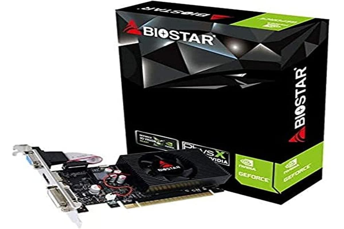 Видео карта BIOSTAR GeForce GT730, 2GB, GDDR3, 128 bit, DVI-I, D-Sub, HDMI