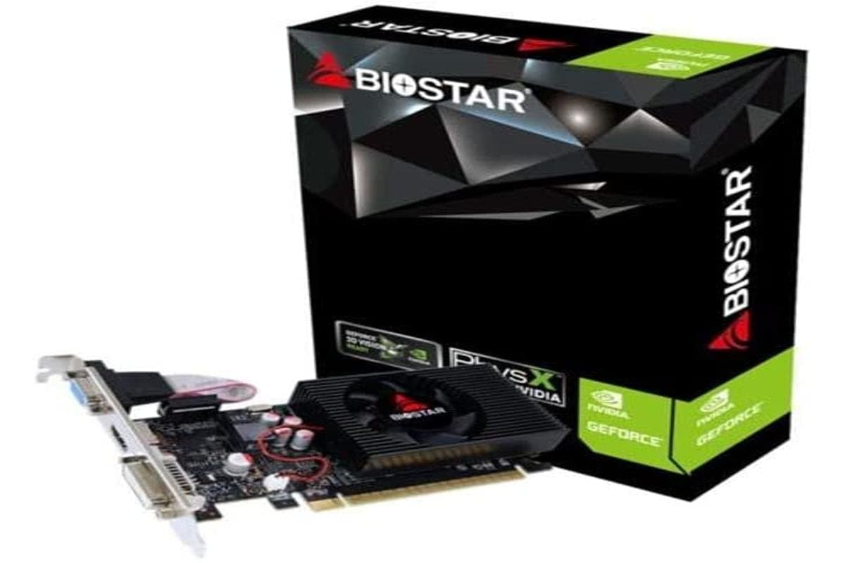 Видео карта BIOSTAR GeForce GT730, 4GB, GDDR3, 128 bit, DVI-I, D-Sub, HDMI