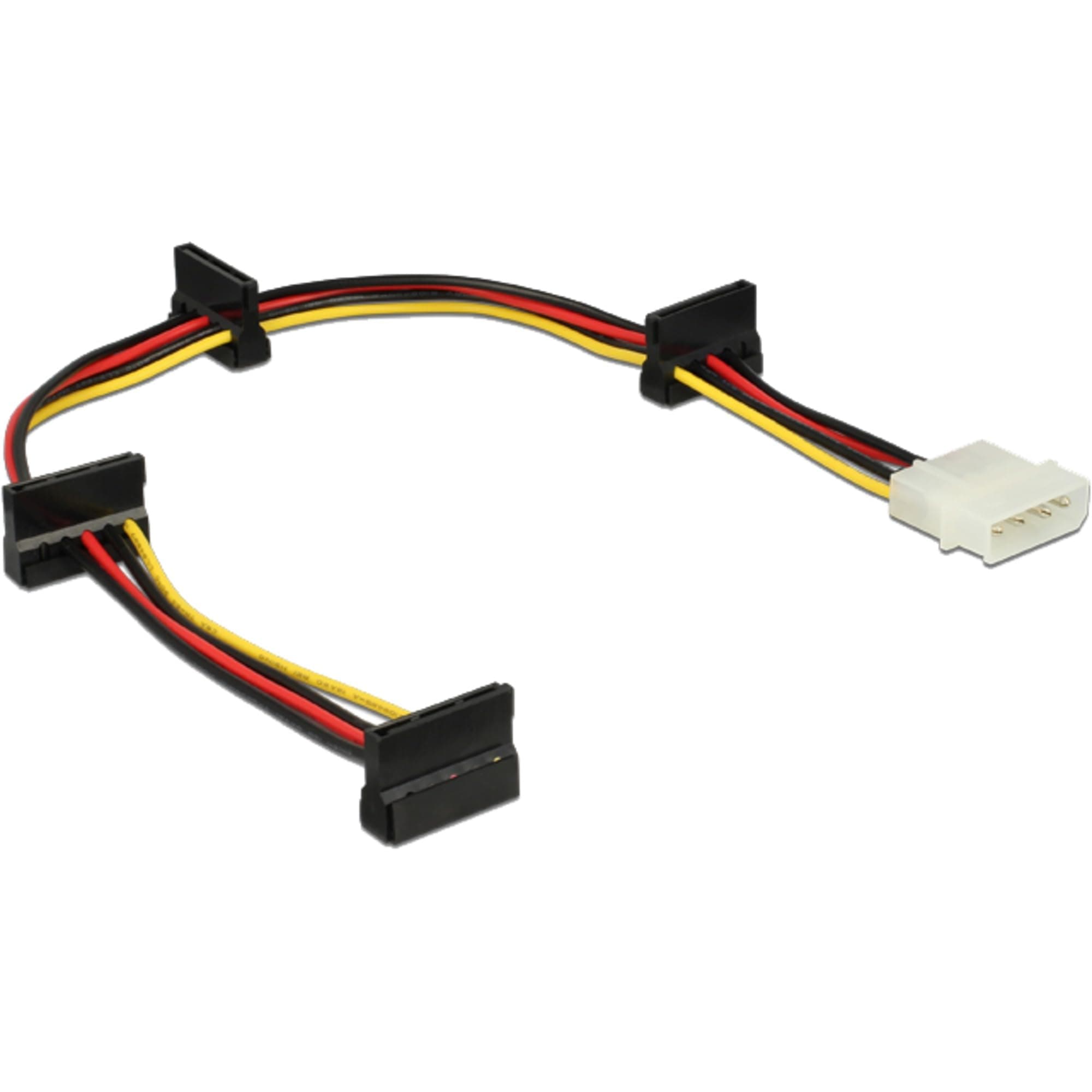 Кабел Power Molex 4 Pin > 4 x SATA 15 Pin, 40cm