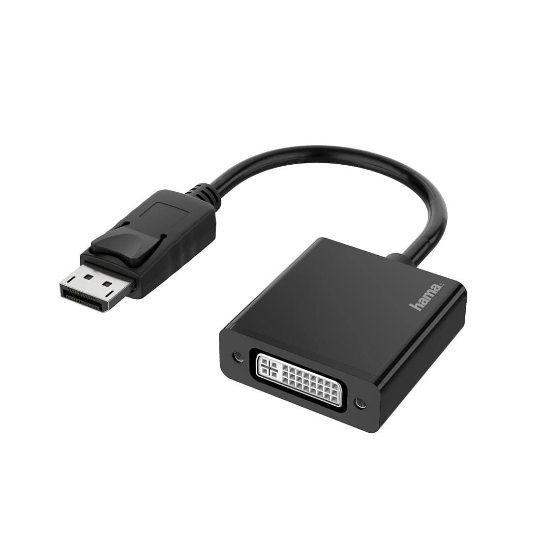 Адаптер HAMA DisplayPort мъжко - DVI женско, Ultra-HD 4K, Essential, Черен