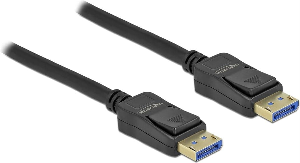 Кабел Delock DisplayPort 2.0 мъжко - DisplayPort мъжко, 2.0м, 10K, Черен