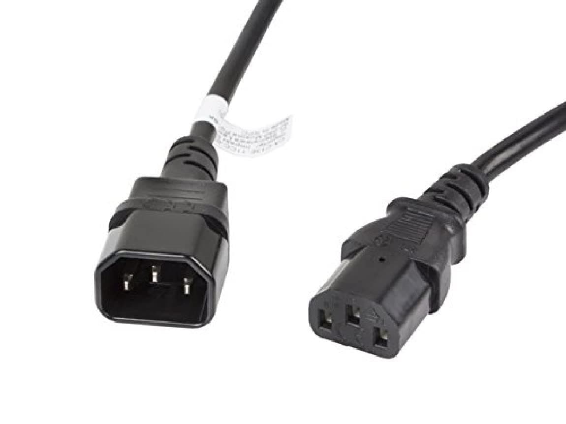 Lanberg extension power supply cable IEC 320 C13 -> C14 3m VDE, black