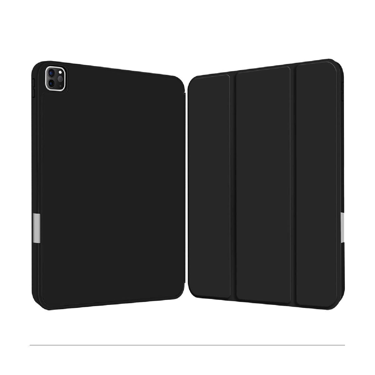Полиуретанов калъф с поставка и отделение за Apple Pencil за iPad Pro 13 (2024) - 4smarts Folio Basic Case (черен)