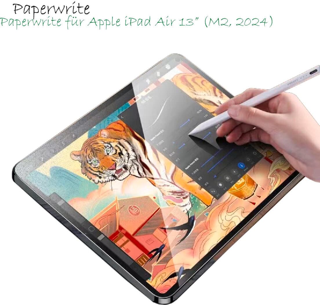 Качествено защитно покритие (подходящо за рисуване) за дисплея на iPad Air 13 - 4smarts Paperwrite Screen Protector (2024)