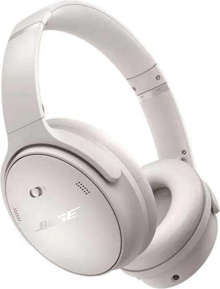 Слушалки Bose QuietComfort, безжични, Bluetooth, микрофон, ANC шумопотискане, до 24 часа време на работа, бели