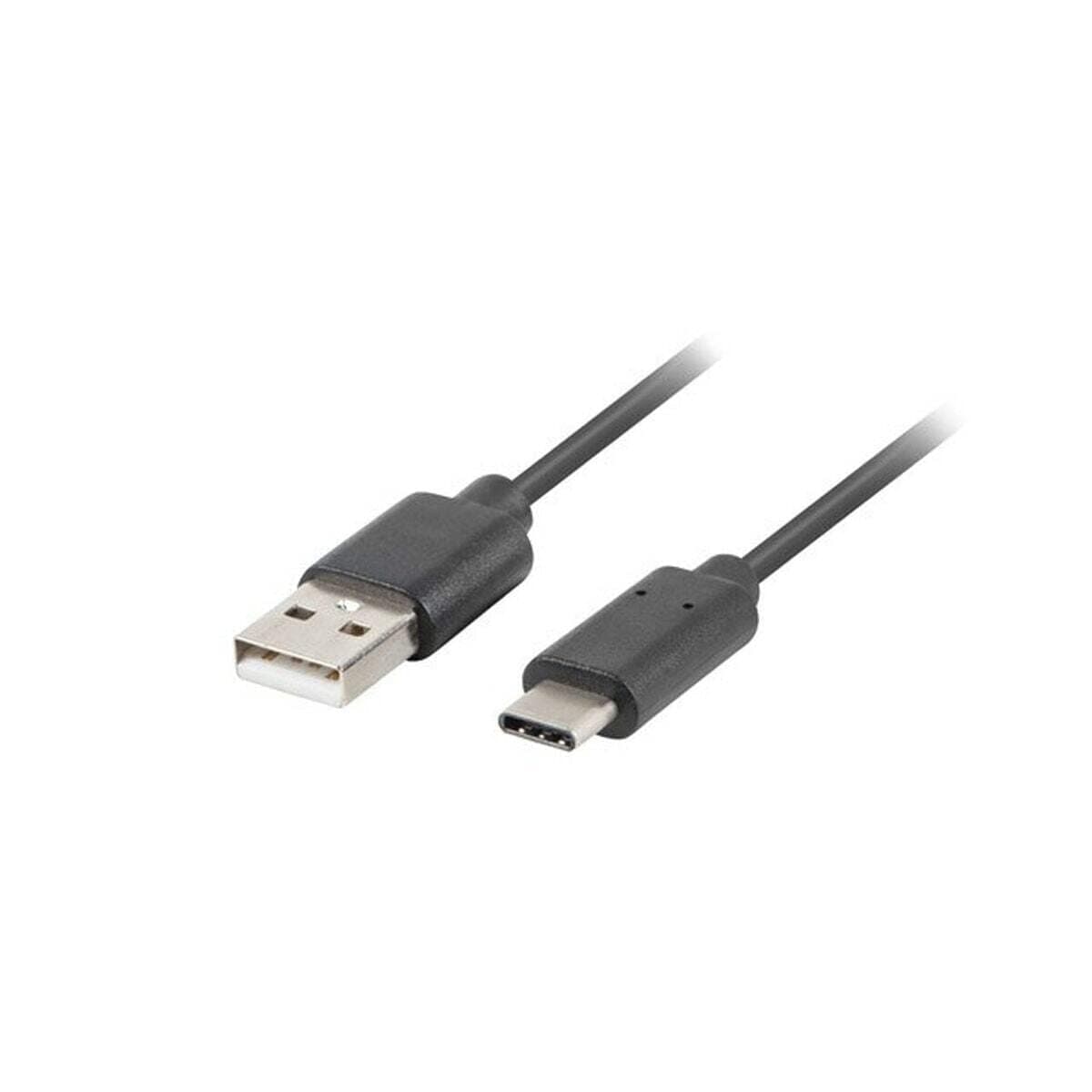 Lanberg USB-C(M) -> USB-A (M) 2.0 cable 1m, black QC 3.0