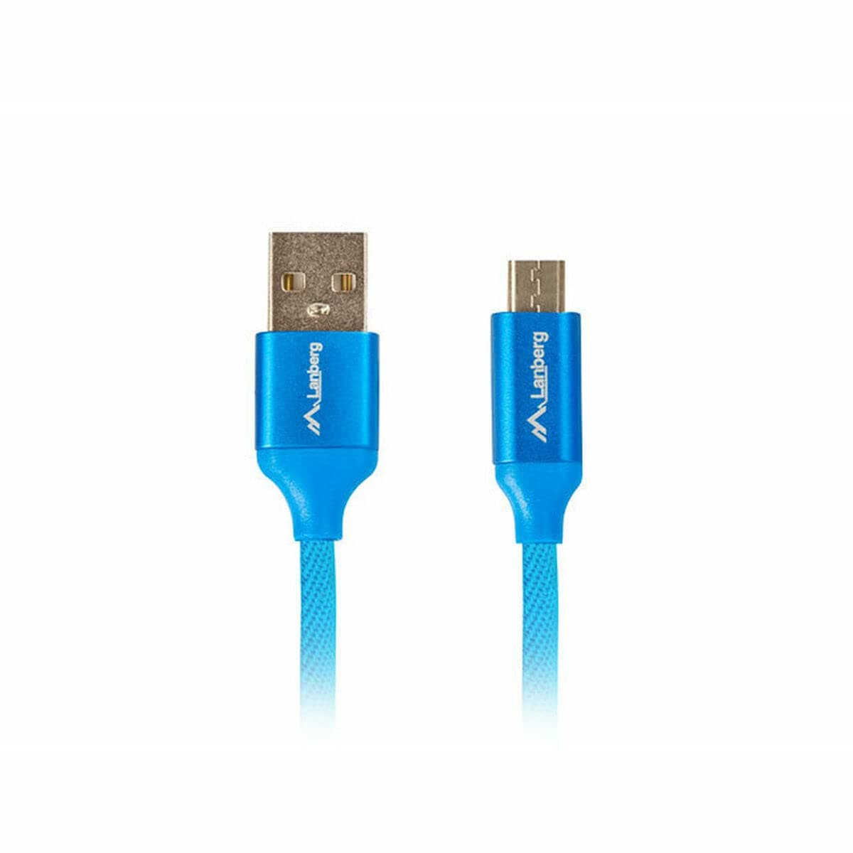 Lanberg USB MICRO-B (M) -> USB-A (M) 2.0 cable 1.8m, blue premium QC 3.0