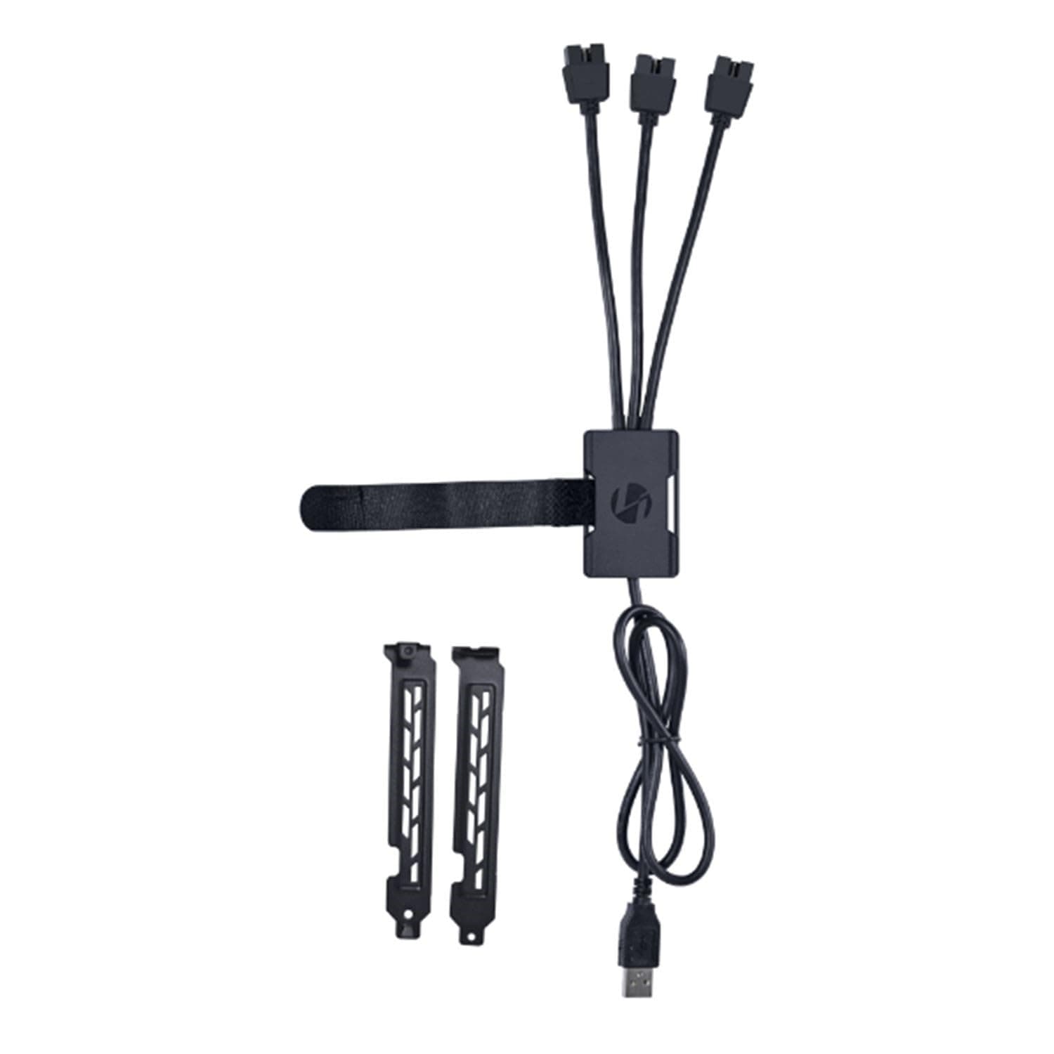 USB Хъб Lian Li PW-U2TPAB USB 2.0 1-към-3 Hub - Черно