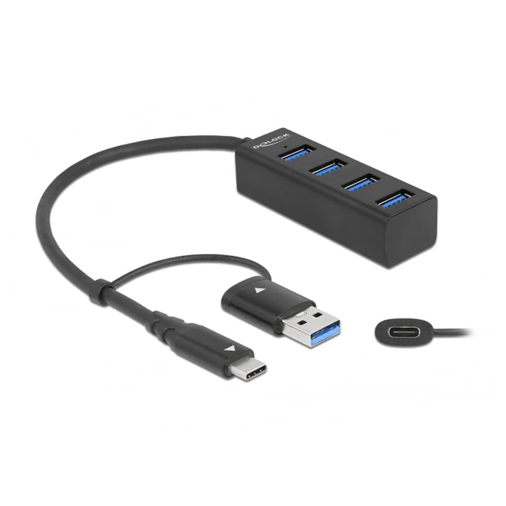 USB хъб, 4 порта, DELOCK-63828