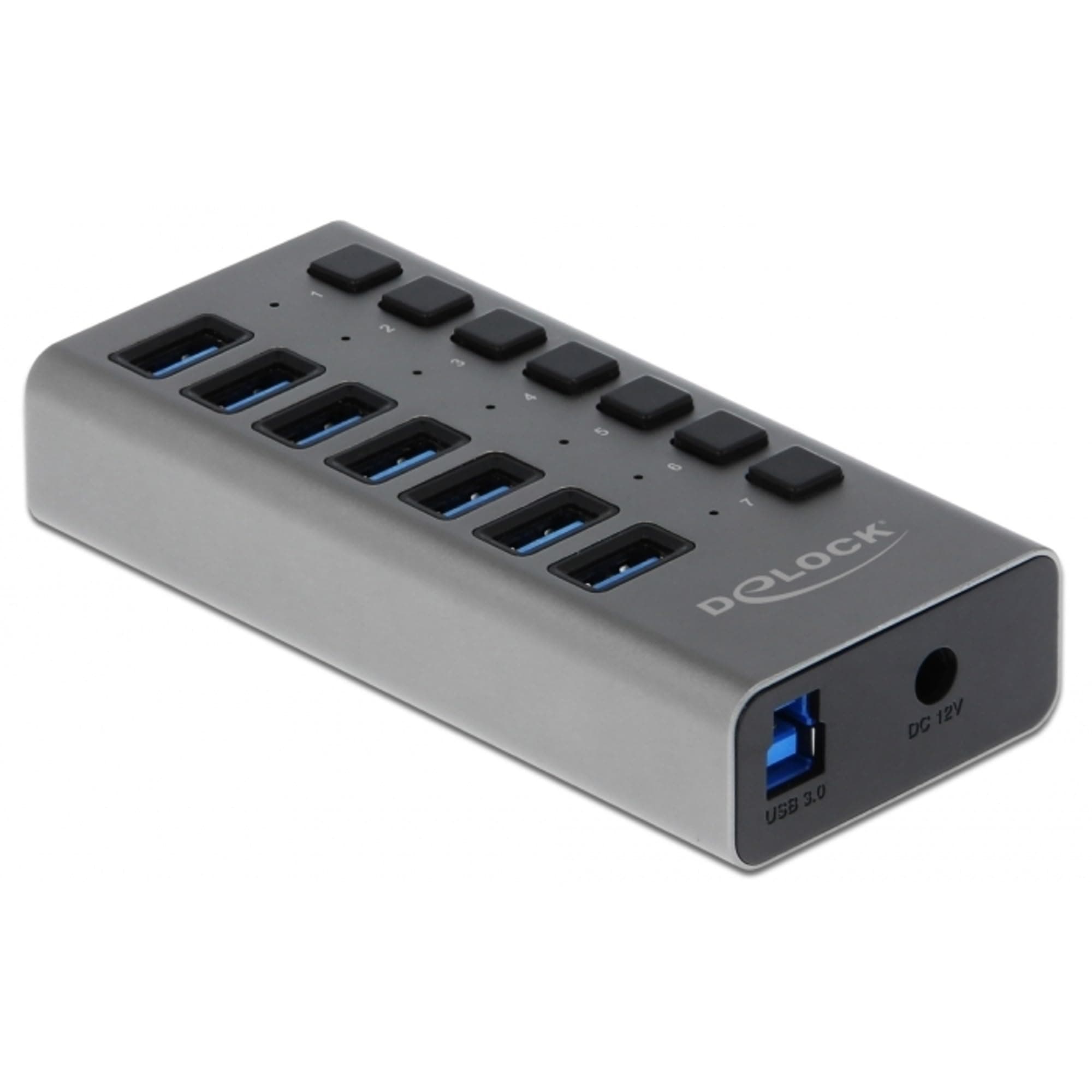 USB-А хъб, 7 порта, DELOCK-63669