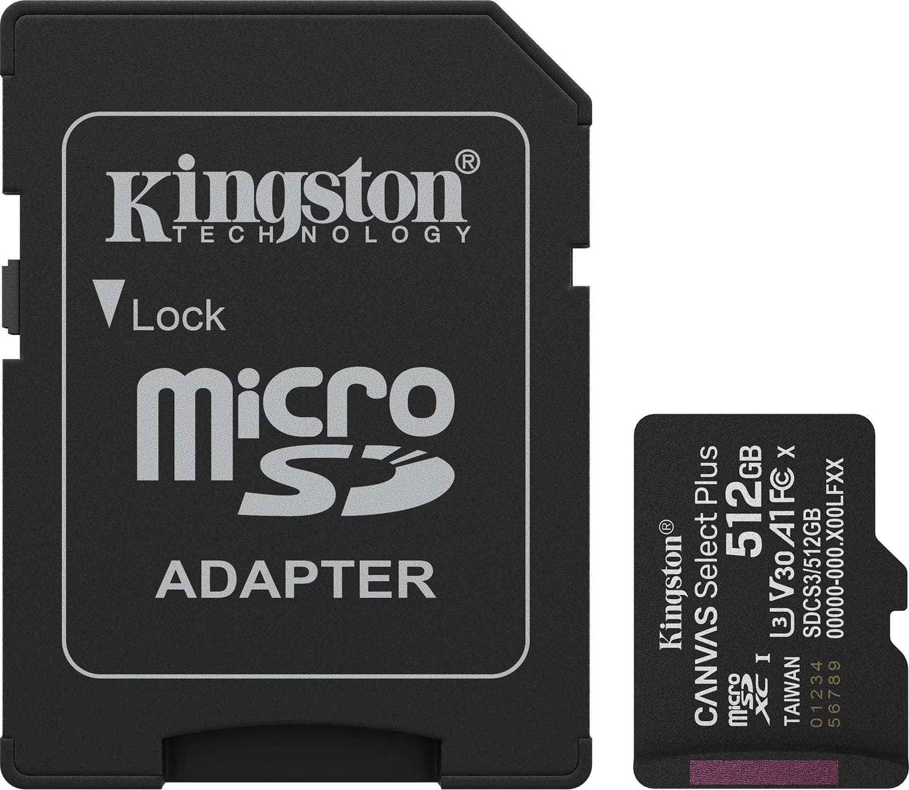 Карта памет Kingston Canvas Select Plus, microSDXC 512GB