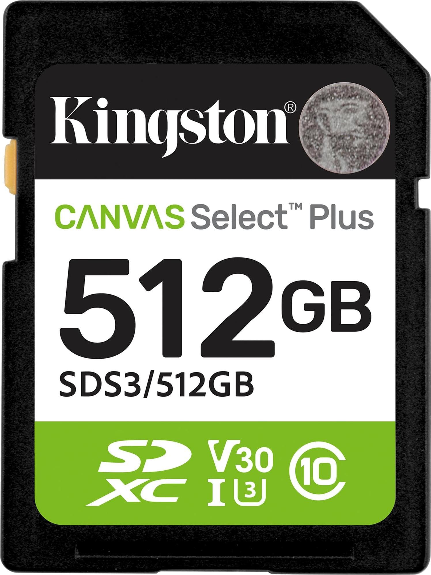 Карта памет Kingston Canvas Select Plus SD 512GB