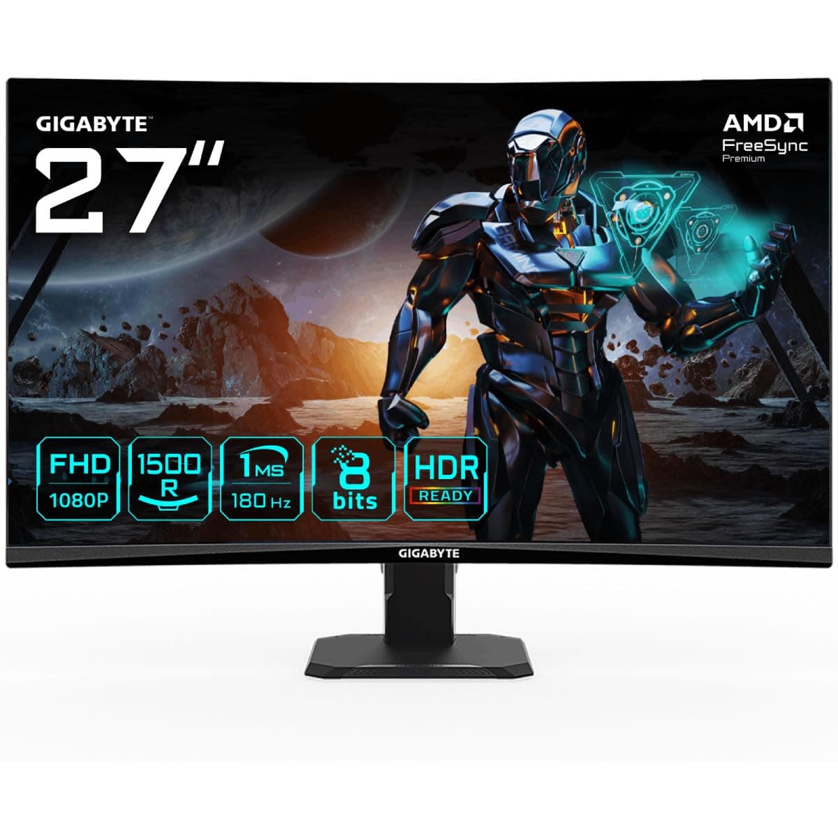 Геймърски Монитор Gigabyte GS27FC, 27" VA FHD, 180Hz, 1ms