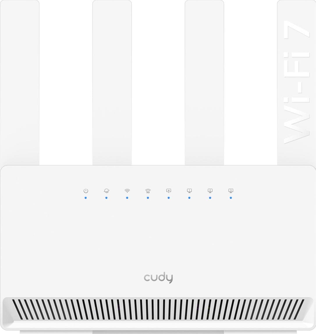 Безжичен рутер Cudy BE3600 Gigabit Dual Band Wi-Fi 7, 4x10/100/1000, 4x5dBi антени, бял