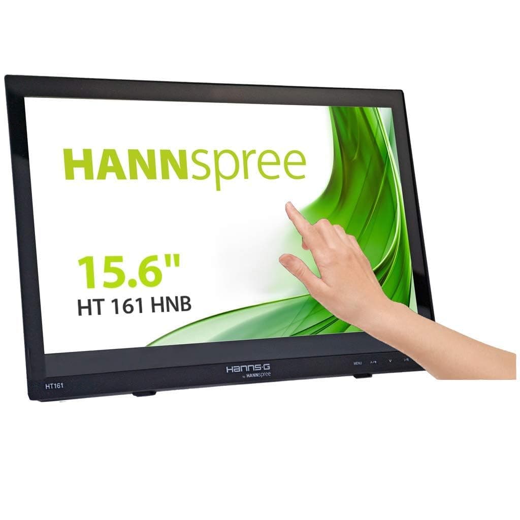 Тъч монитор HANNSPREE HT 161 HNB, TFT, 15.6 inch, Whide, HD Ready, D-Sub, HDMI, 10 Point Touch, Черен