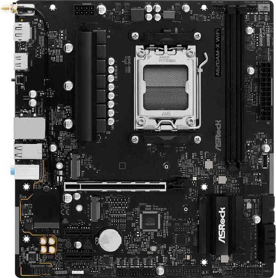 Дънна платка ASRock A620AM-X WIFI, AM5