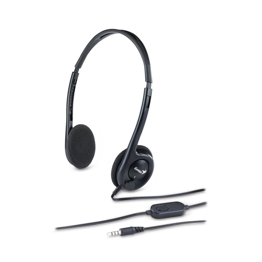 Слушалки Genius HS-200C, микрофон, черни