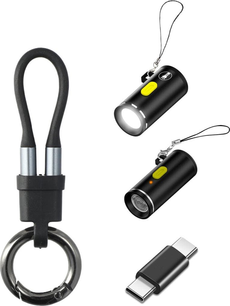 Комплект USB-C към USB-C кабел и 3 броя различни адаптери - 4smarts Explorer Adapter Set (черен) (4 броя)