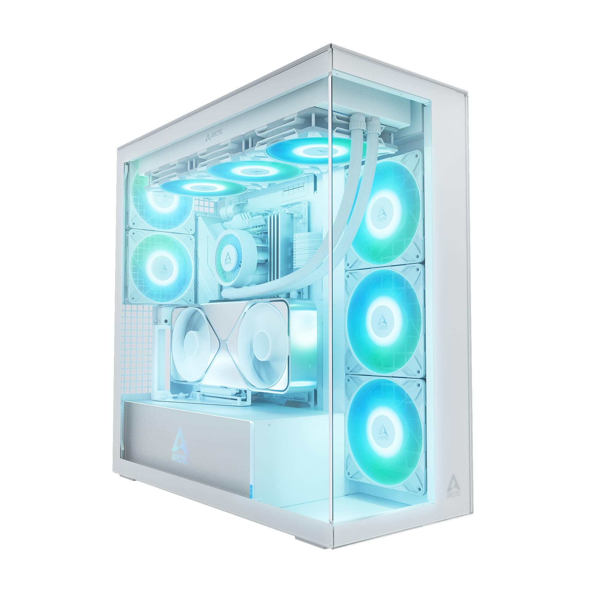 Кутия за компютър Arctic Xtender VG - White Mid-Tower