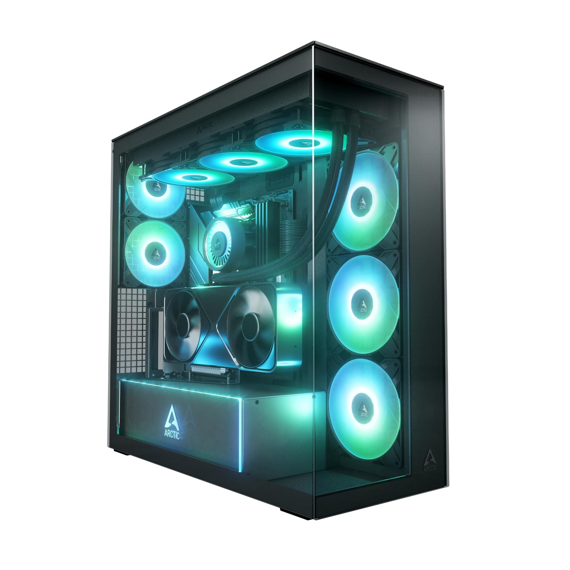 Кутия за компютър Arctic Xtender VG Mirror - Black Mid-Tower