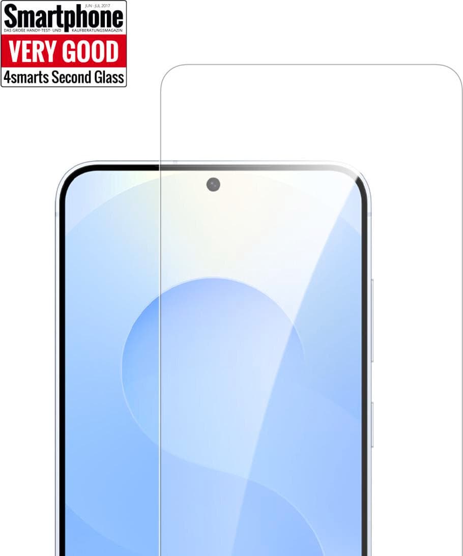 Калено стъклено защитно покритие за дисплея на Samsung Galaxy S25 Edge - 4smarts Second Glass (прозрачен)