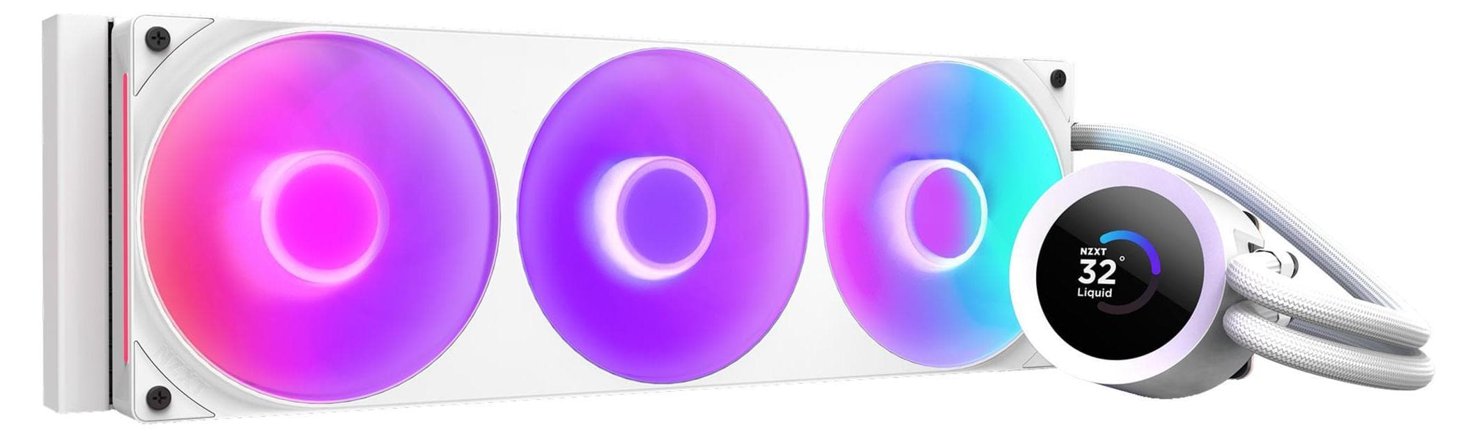 Охладител за процесор NZXT Kraken Plus 360 RGB LCD Display - White