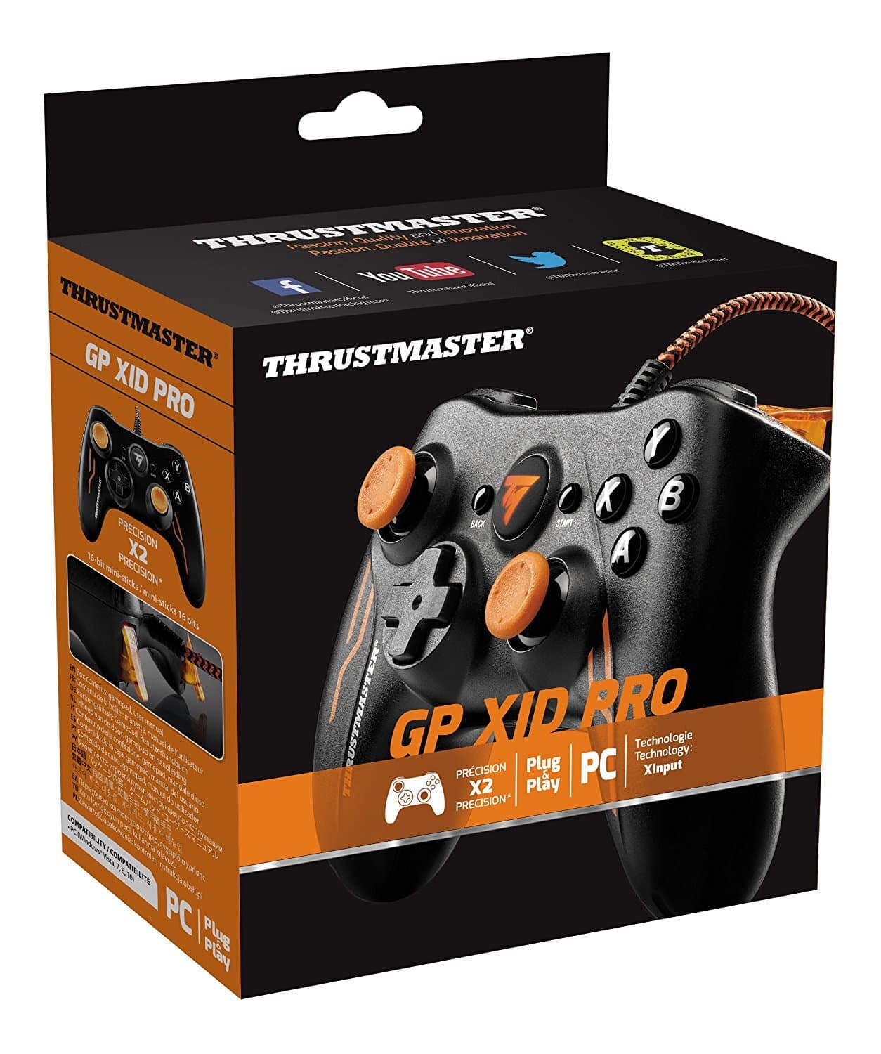 Жичен геймпад Thrustmaster GP XID Pro за Xbox/PC, Черен