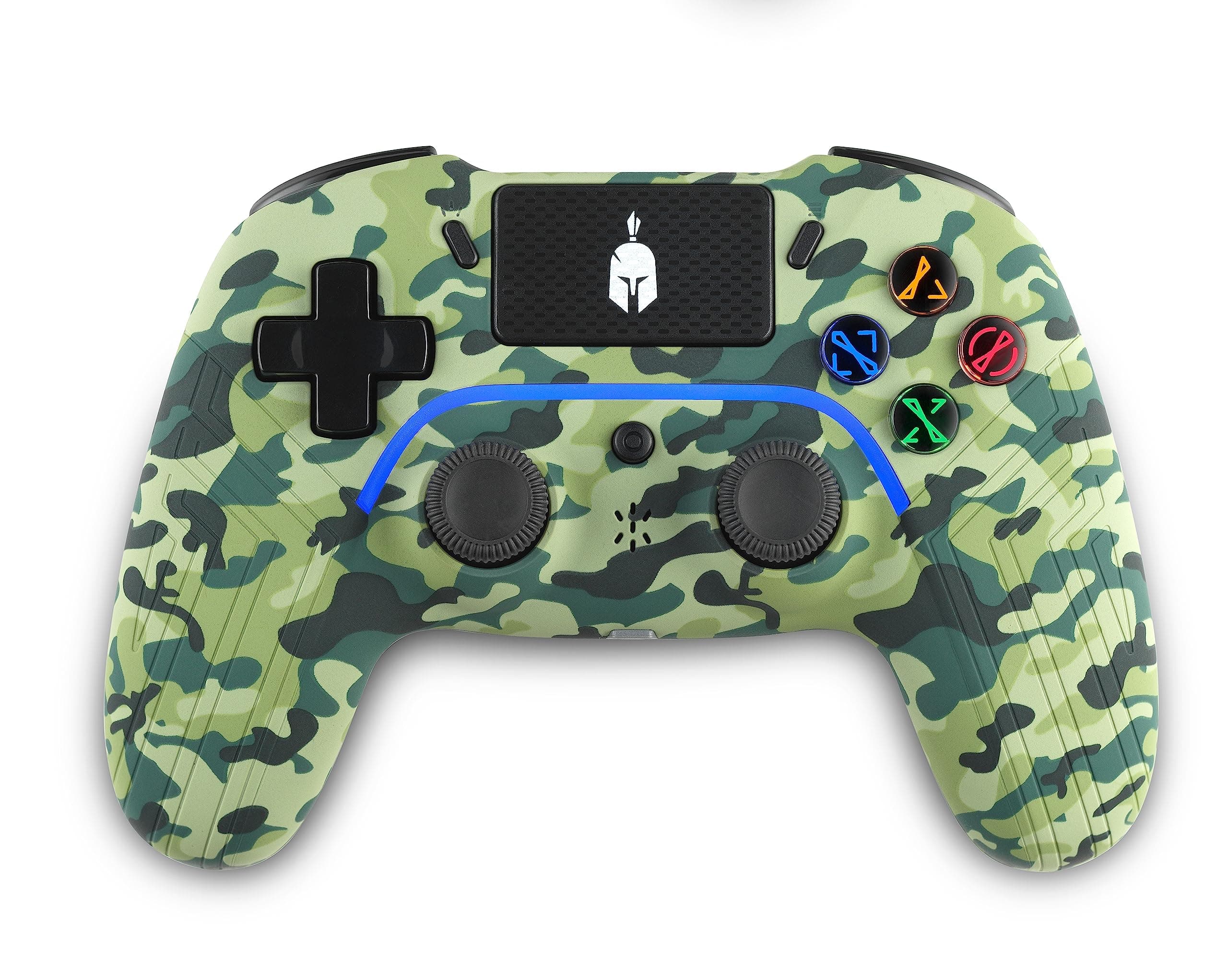 Безжичен геймпад Spartan Gear Aspis 4, за PC и PS4, Green Camo
