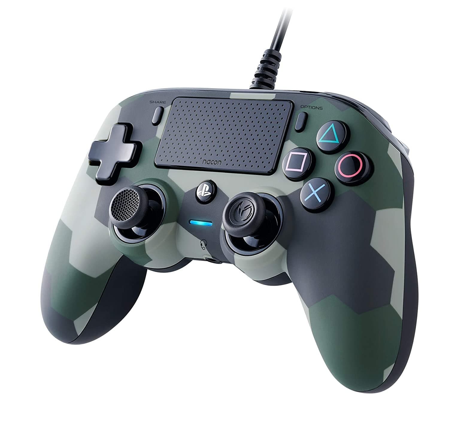 Жичен геймпад Nacon Wired Compact Controller Camo Green, Зелен
