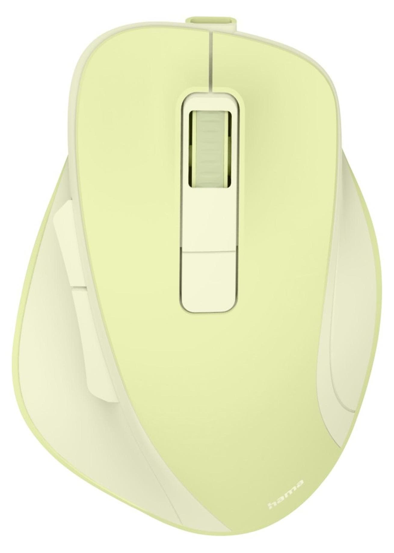 HAMA Безжична оптична мишка WM-500 Recharge, зелена, 6 бут.,800/1200/1600 dpi, безшумна