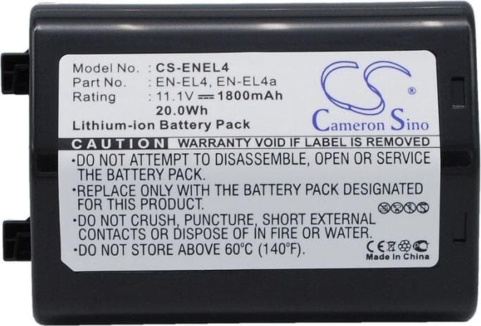 Батерия за апарат NIKON (EN-EL4) LiIon 11.1V 1800mAh Cameron Sino